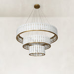 Product detail of Three-Tier Marble Ring Chandelier 49.2