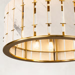 Product detail of Three-Tier Marble Ring Chandelier 49.2