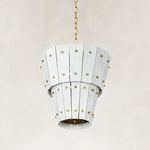 Product detail of Tiered Tapered Marble Pendant against a neutral background