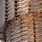 Valence Column Ribbed Glass Chandelier