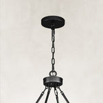 Black canopy and chain detail