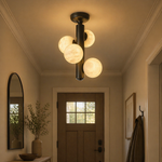 Cylinder Cluster Ceiling Alabaster by Dalmivik, product or room detail view
