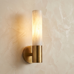 Cylinder Mini Wall Alabaster by Dalmivik, complete fixture view
