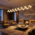 Linear Grape Pendant Alabaster by Dalmivik, product or room detail view