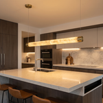 Linear Rod Alabaster Pendant Light by Dalmivik, product or room detail view