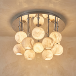 Silver Disc Cluster Ceiling Alabaster by Dalmivik, product or room detail view