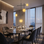 Truss & Cluster Mix Alabaster Pendant Light by Dalmivik, product or room detail view