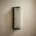 Harmon Modern Alabaster Wall Sconce 5.9" by Dalmivik, product or room detail view