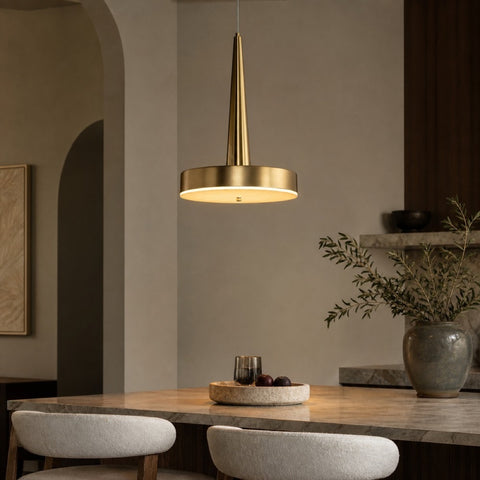 Sculptural pendant lights for kitchen islands and layered interiors