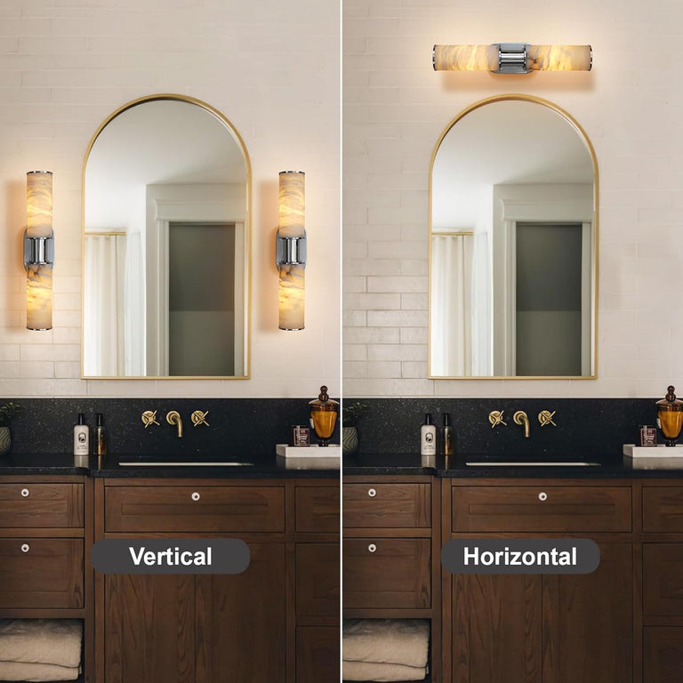 22.2" Alabaster Wall Sconce by Dalmivik, product or room detail view
