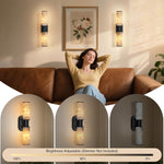 22.2" Alabaster Wall Sconce by Dalmivik, product or room detail view