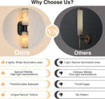 22.2" Alabaster Wall Sconce by Dalmivik, product or room detail view