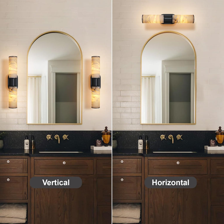 22.2" Alabaster Wall Sconce by Dalmivik, product or room detail view