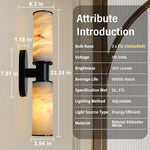 22.2" Alabaster Wall Sconce by Dalmivik, product or room detail view