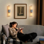 22.2" Alabaster Wall Sconce by Dalmivik, product or room detail view
