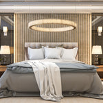 Madison Round Alabaster Chandelier by Dalmivik, product or room detail view