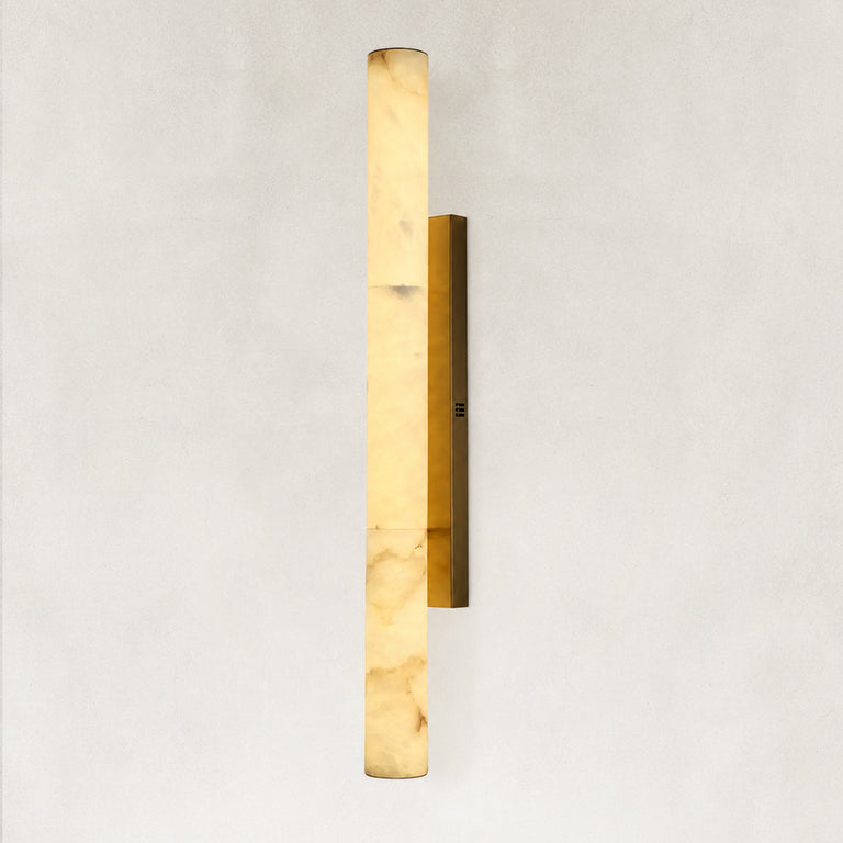 Resin Column Wall Sconce, 36 in - Gold complete fixture
