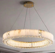 Celine Contemporary Alabaster Pendant Light 23.6