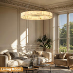 Modern Alabaster Chandelier by Dalmivik, product or room detail view
