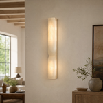 Anello Alabaster Vertical Wall Sconce by Dalmivik, product or room detail view