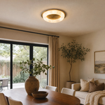 Anello Modern Alabaster Ceiling Light by Dalmivik, product or room detail view