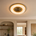 Anello Modern Alabaster Ceiling Light by Dalmivik, product or room detail view