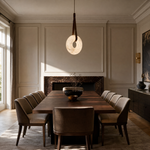 Anello Modern Alabaster Ring Pendant Light by Dalmivik, product or room detail view