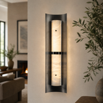 Arden Cylinder Black Wall Sconce by Dalmivik, product or room detail view