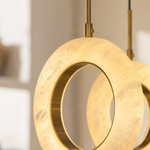 Cascata Cluster Alabaster Ring Chandelier by Dalmivik, product or room detail view