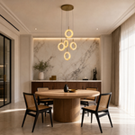 Cascata Cluster Alabaster Ring Chandelier by Dalmivik, product or room detail view
