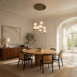 Cascata Modern Alabaster Chandelier Lighting by Dalmivik, product or room detail view