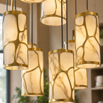 Cascata Modern Cluster Pendant Light by Dalmivik, product or room detail view