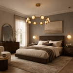 Catena Modern Alabaster Ring Chandelier by Dalmivik, product or room detail view