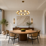 Catena Modern Alabaster Ring Chandelier by Dalmivik, product or room detail view