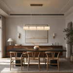Celine Contemporary Alabaster Light Pendant 39.4" L by Dalmivik, product or room detail view