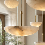Ciottolo Modern Alabaster Pendant Light Fixtures by Dalmivik, product or room detail view