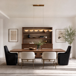 Ciottolo Modern Linear Alabaster Chandelier L47.2" by Dalmivik, product or room detail view