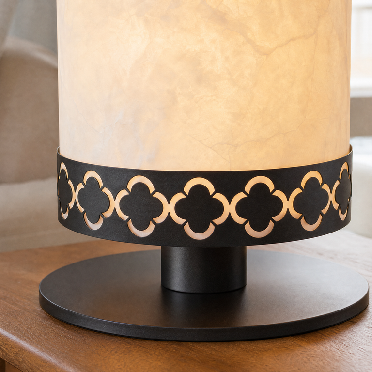 Colonna Modern Alabaster Table Lamp by Dalmivik, product or room detail view