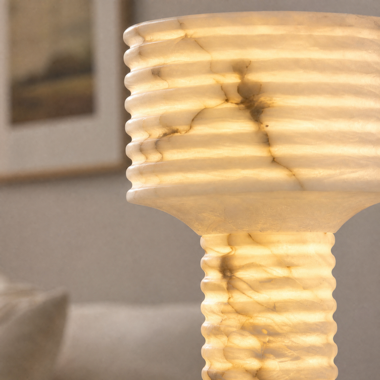Colonna Ribbed Column Floor Lamp by Dalmivik, product or room detail view