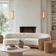 Cornice Modern Alabaster Sconce by Dalmivik, product or room detail view