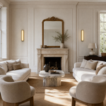 Cornice Modern Alabaster Sconce by Dalmivik, product or room detail view