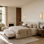 Cornice Modern Alabaster Sconce by Dalmivik, product or room detail view