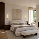 Cornice Modern Alabaster Sconce by Dalmivik, product or room detail view