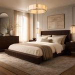 Cristallo Modern Alabaster Round Drum Chandelier by Dalmivik, product or room detail view