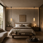 Anello Cylinder Alabaster Pendant light Black by Dalmivik, product or room detail view
