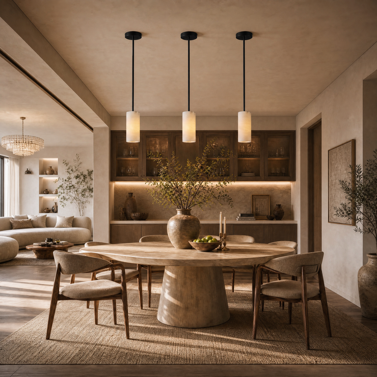 Anello Cylinder Alabaster Pendant light Black by Dalmivik, product or room detail view
