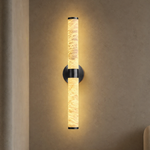 Anello Alabaster Black Wall Sconce 24" H by Dalmivik, product or room detail view