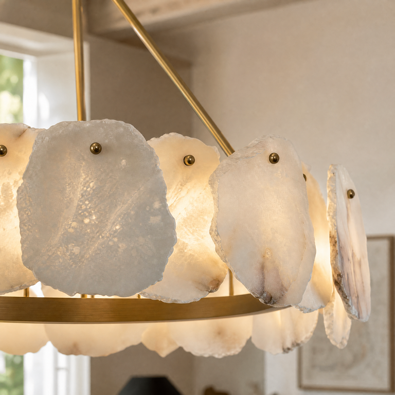 Foglia Flower Pedal Chandelier by Dalmivik, product or room detail view