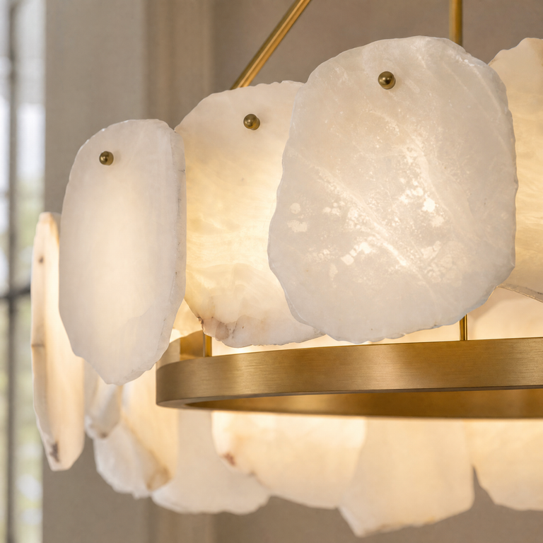 Foglia Flower Pedal Chandelier by Dalmivik, product or room detail view