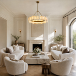 Foglia Flower Pedal Chandelier by Dalmivik, product or room detail view